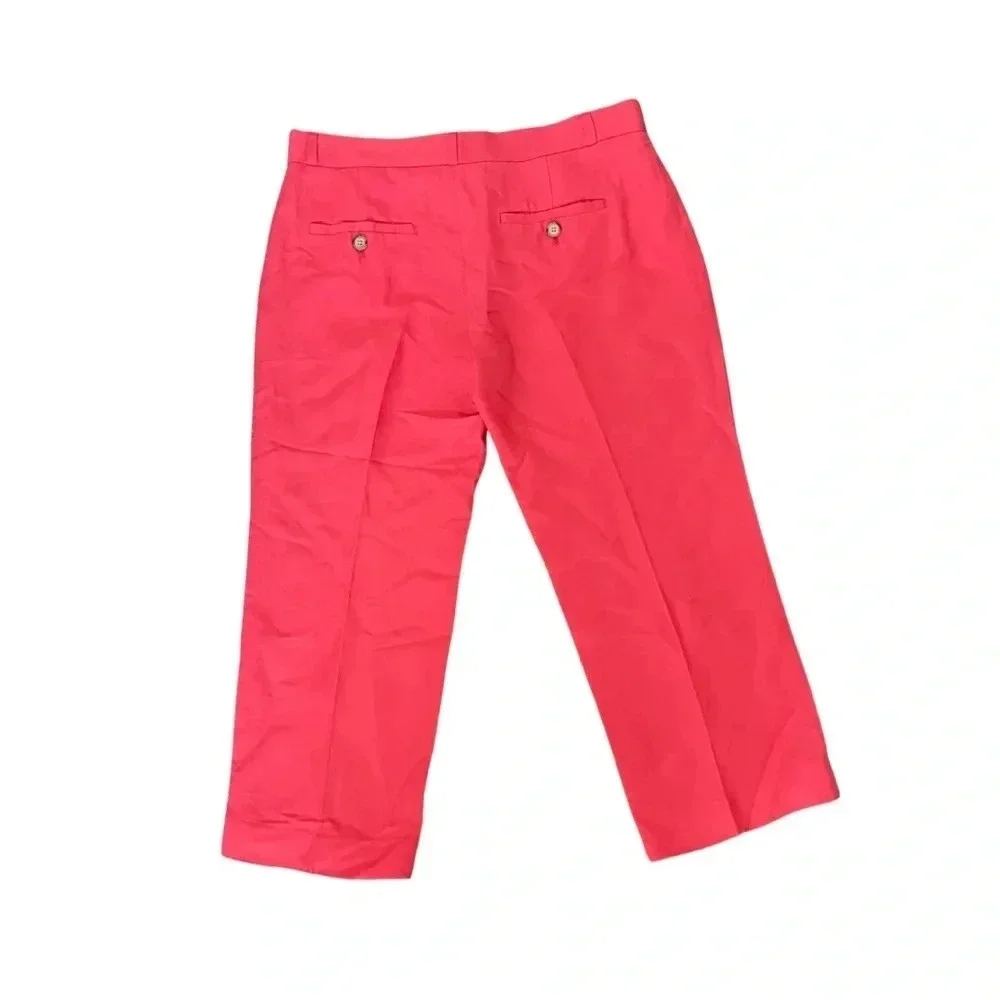 Banana Republic Petite Vibrant Pink Cropped Pants, Size 4P